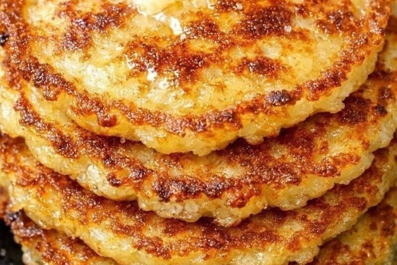 Gluten-Free Crispy Golden Rice Pancakes