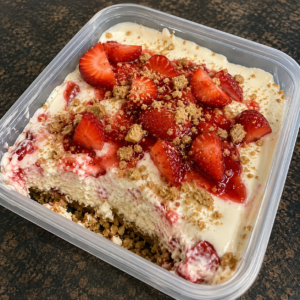 Gluten-Free Strawberry Cheesecake Bowl