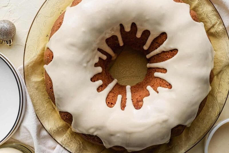 Gluten-Free Vanilla Bundt Cake with Creamy Glaze
