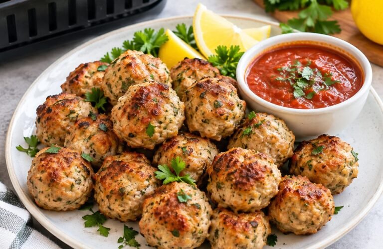 Simple Air Fryer Turkey Meatballs