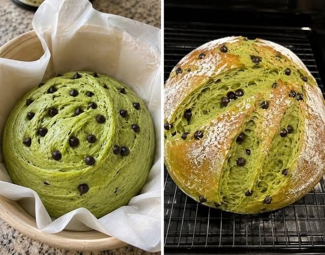 Sourdough Green Bread Loaf